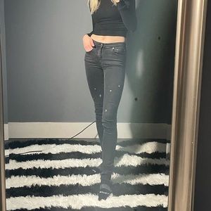 MM6 Maison Margiela Skinny Jean with Paint Splatter